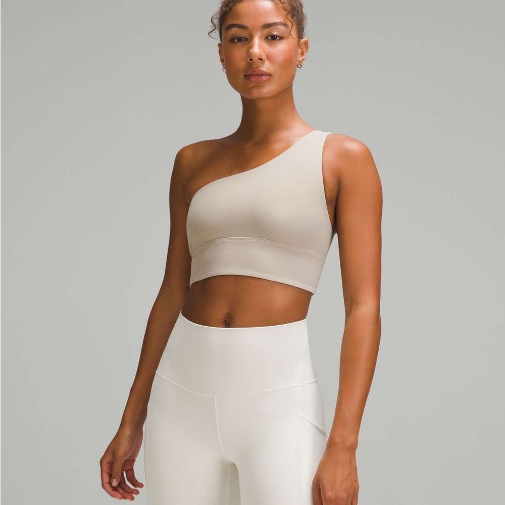 Lululemon Align Asymmetrical One Shoulder Sports Bra Riverstone 6